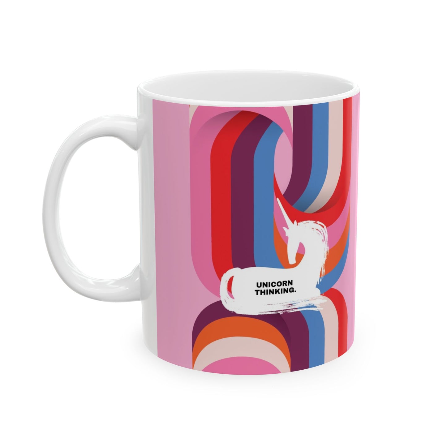 Unicorn Thinking Ceramic Mug (11oz, 15oz)