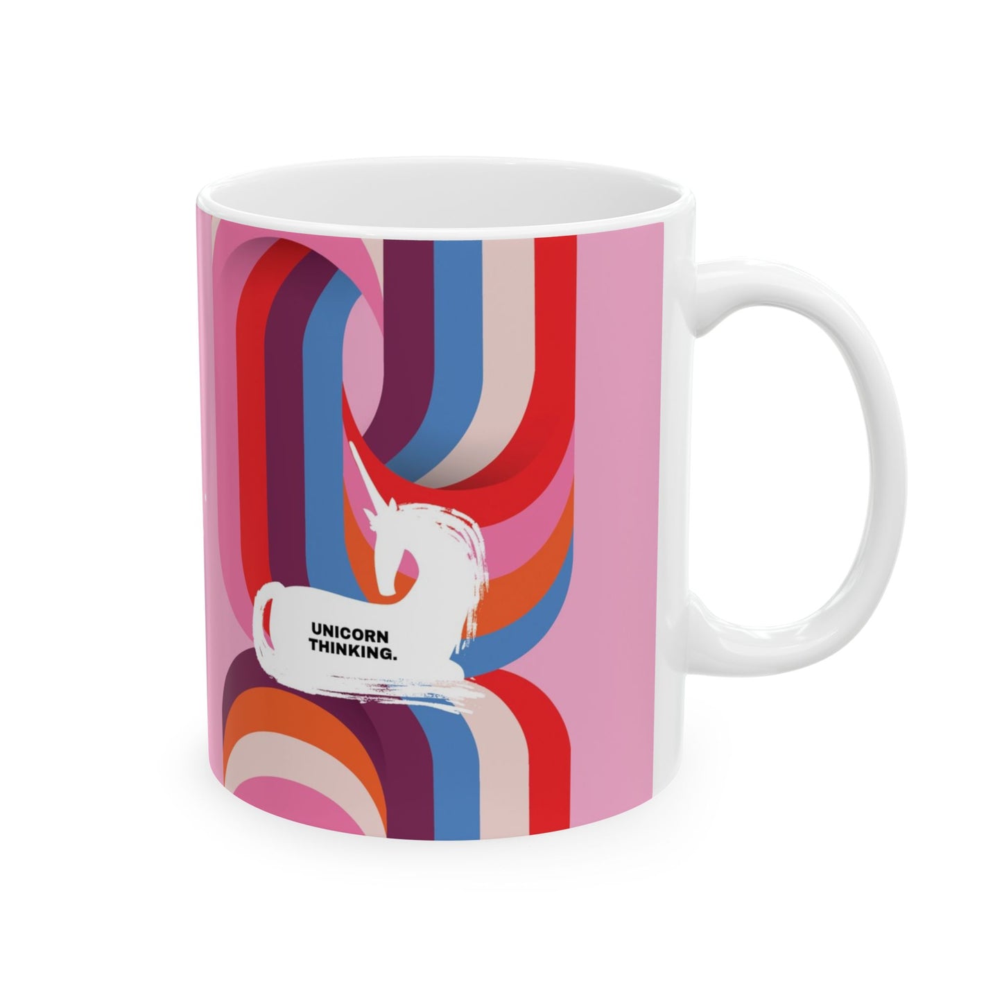 Unicorn Thinking Ceramic Mug (11oz, 15oz)