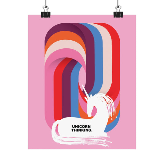 Vertical Poster - Unicorn Thinking.