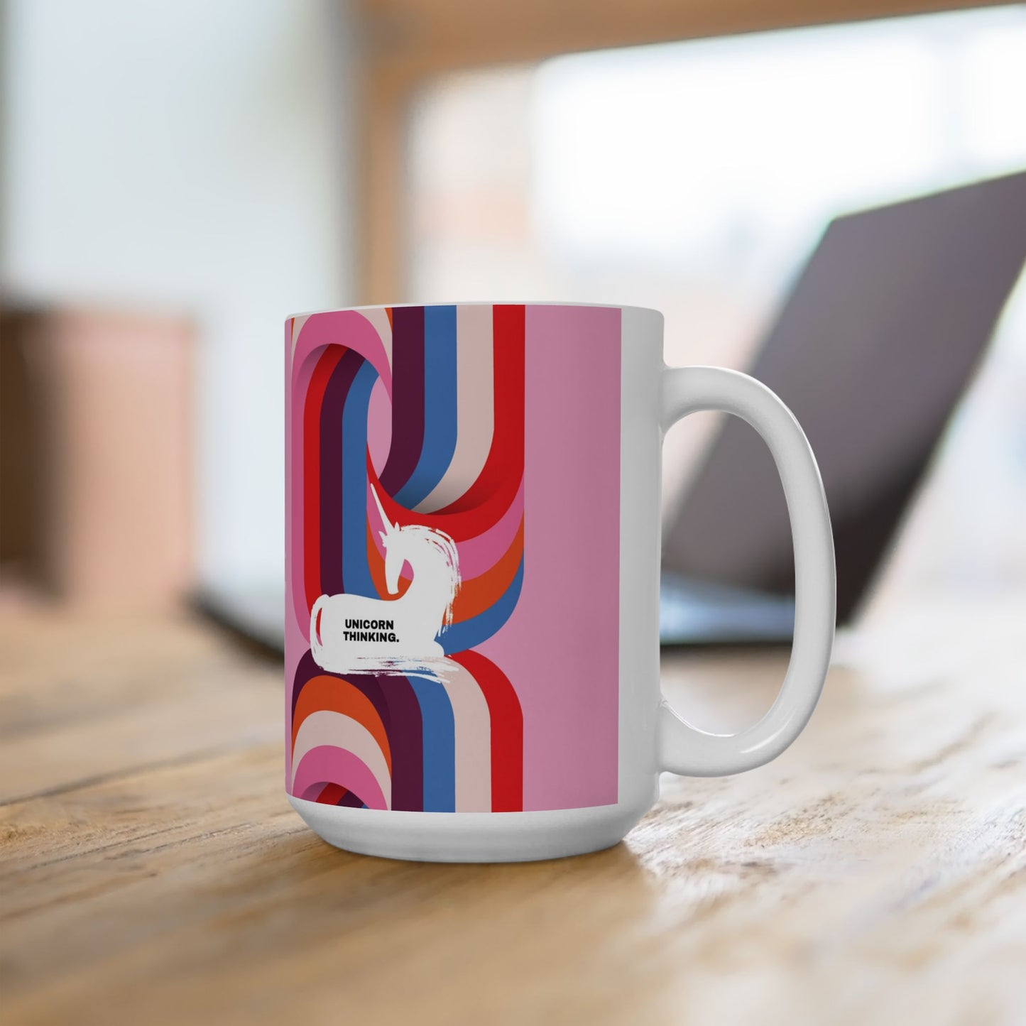 Unicorn Thinking Ceramic Mug (11oz, 15oz)