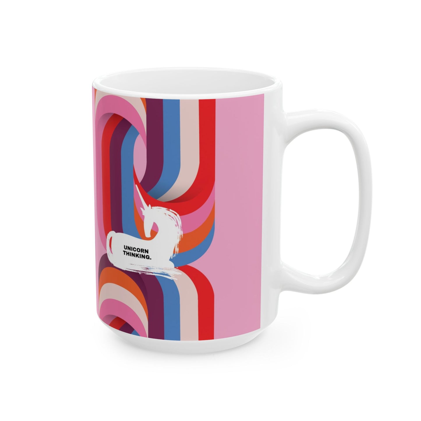 Unicorn Thinking Ceramic Mug (11oz, 15oz)